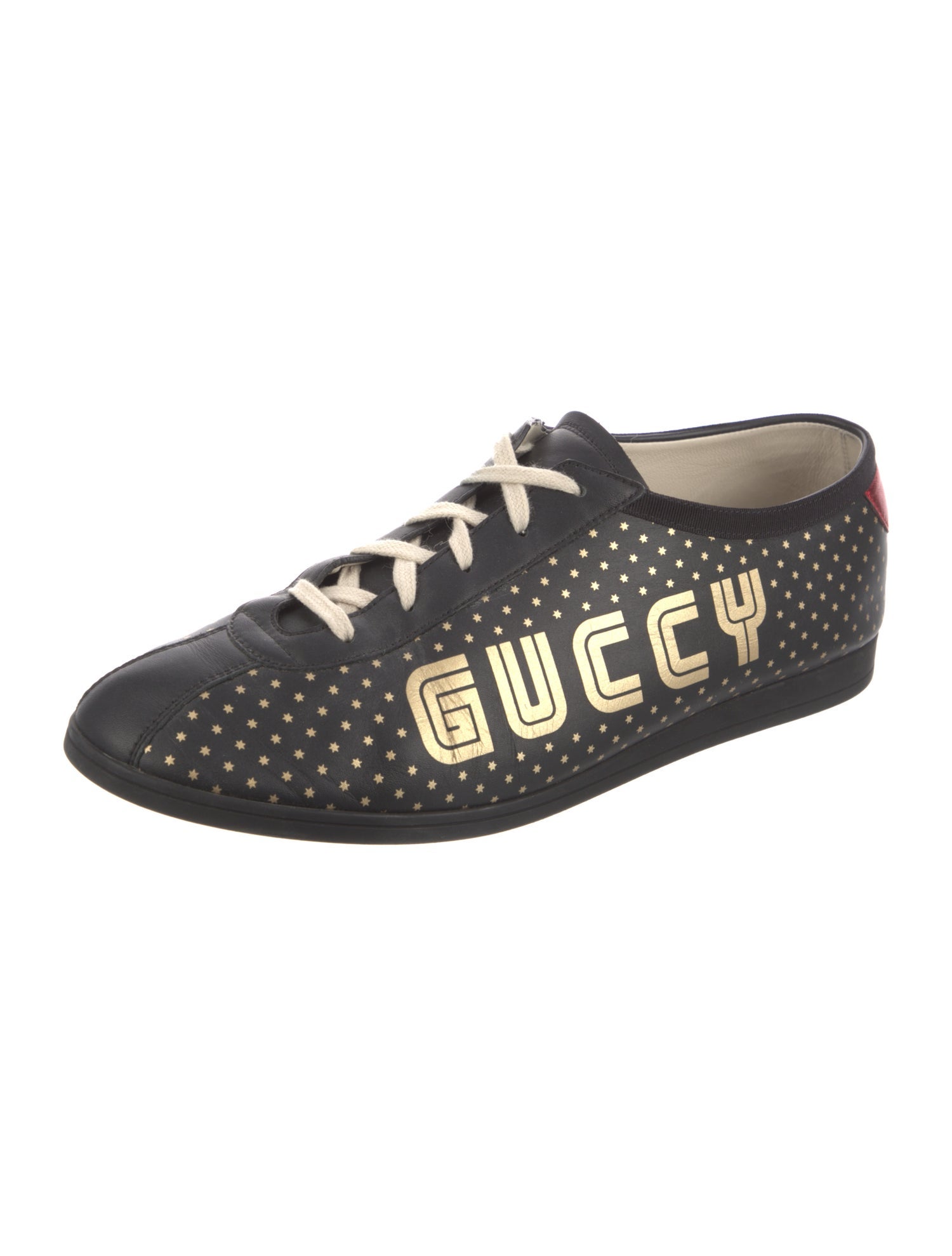 Gucci Bee Accent Leather Sneakers